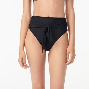 NWT High-cut tie-waist bikini bottom